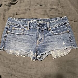 American Eagle Outfitters Women's Blue Denim Shorts